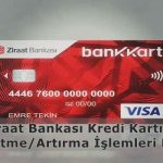 Ziraat Bankası Kredi Kartı Limit Arttırma