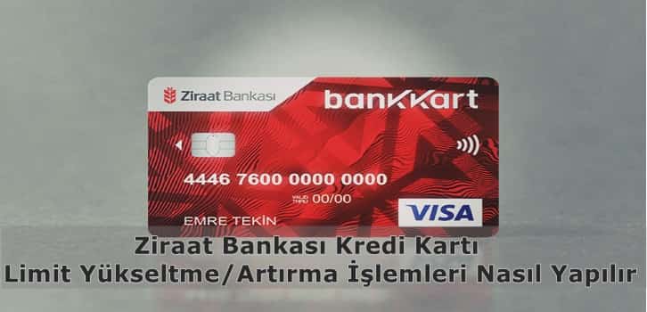 Ziraat Bankası Kredi Kartı Limit Arttırma