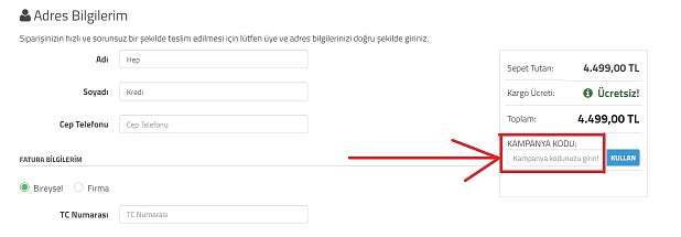 Civil Kampanya Kodu Görseli civil kampanya kodu nasıl kullanılır