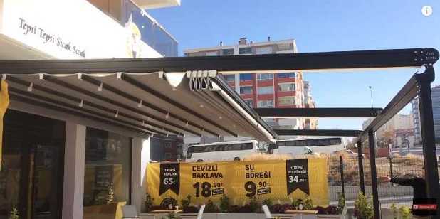 Açılır Kapanır Tente Fiyatları Görseli otomatik açılır kapanır tente fiyatı